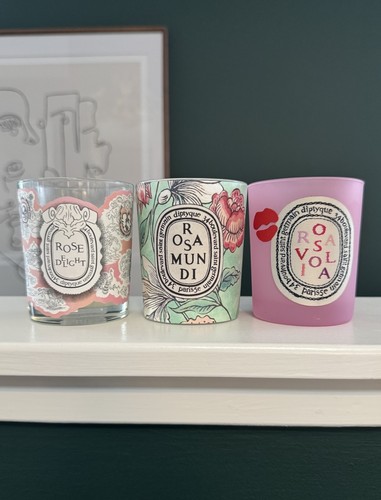 Diptyque valentine rose candle - rose,